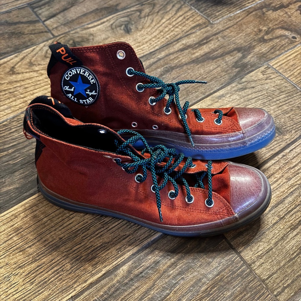 Converse Chuck Taylor All Star CX High Top Rust Orange Red Blue Mens 12 168569C